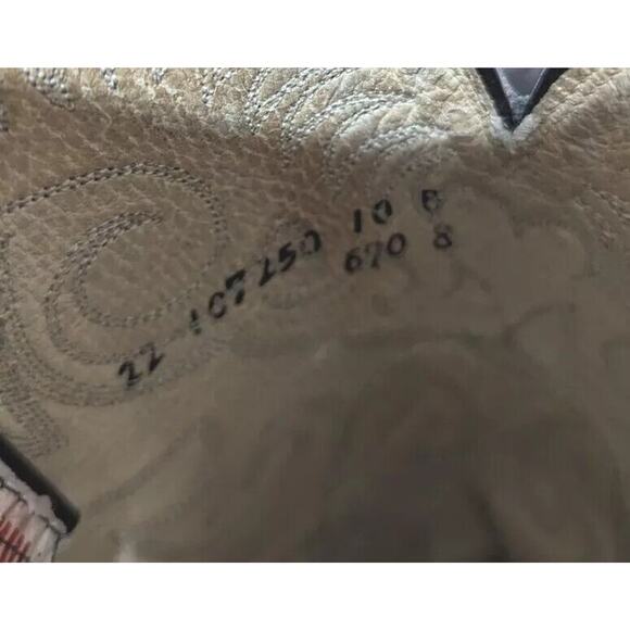 Olathe Vtge Western Boots 10B.Made Olathe Kansas USA Cats Paw Heel Can Be Unisex - Picture 13 of 16